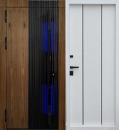 Входная Евро дверь с подсветкой в ручке