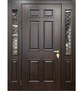 Широкая трёх створчатая входная дверь Nevada
