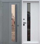 Входная дверь в дом Тоскана 3D со стеклом